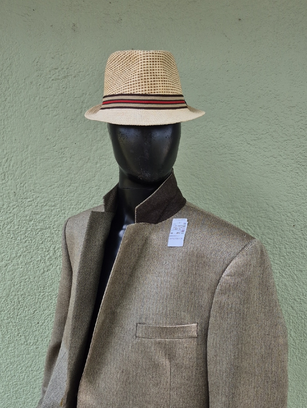 Jos. A. Bank S.C. Men's Herringbone Silk/Camel-Hair Blend Luxury Blazer